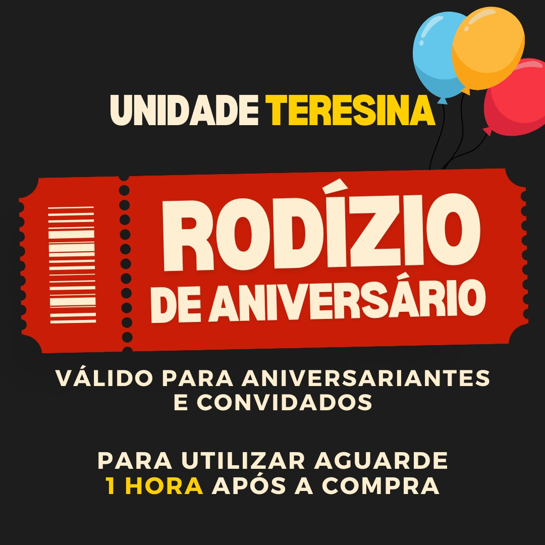 Rodízio - Aniversariante e convidados